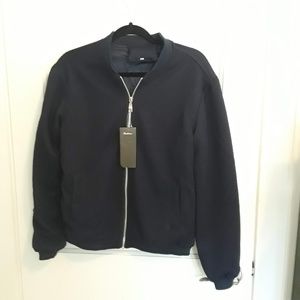 NWT Fashion Navy Quilted Bomber Jacket